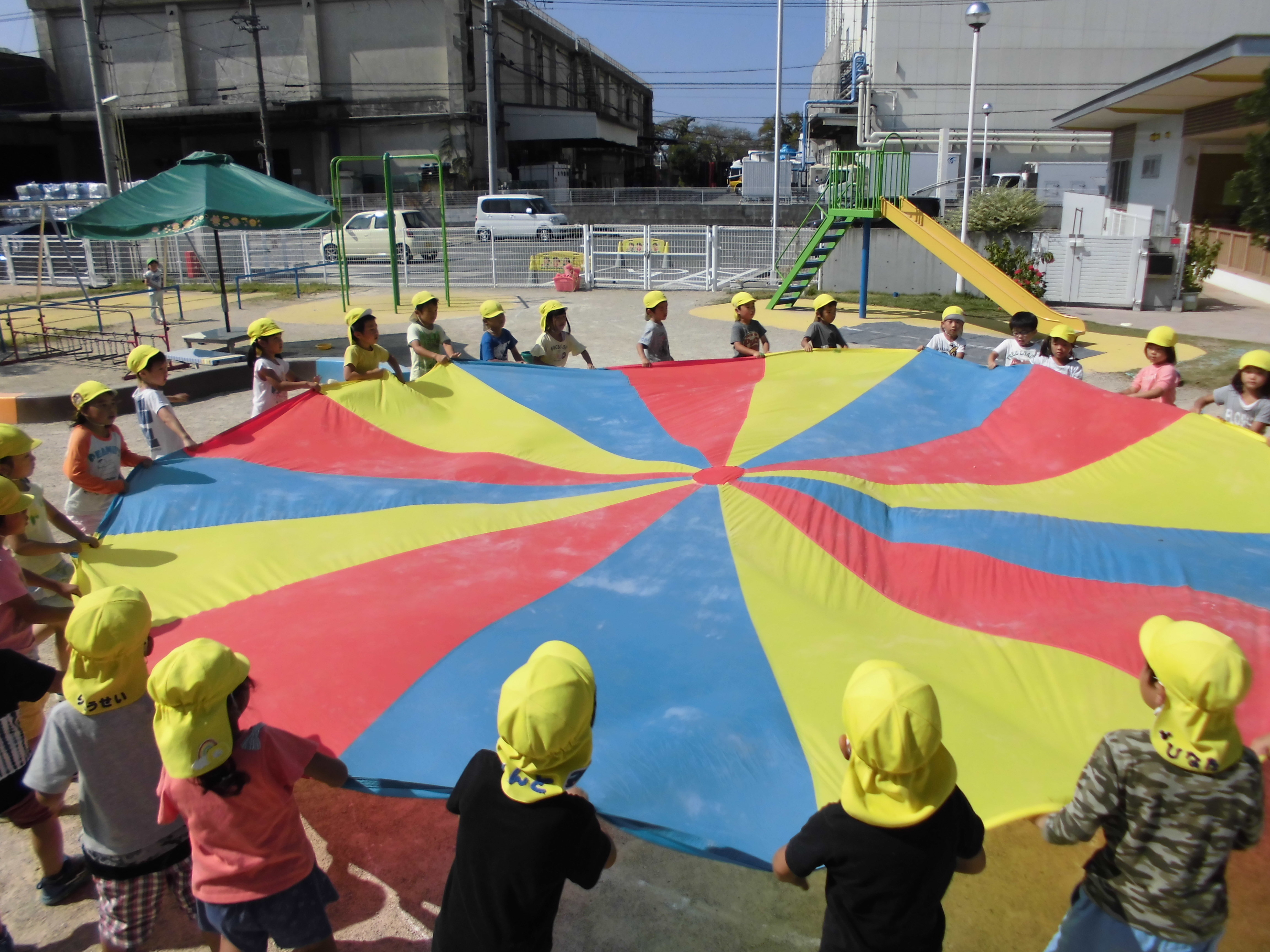 ちびっこまつりの取り組みひまわり組 岡山協立保育園 今日の子どもたち